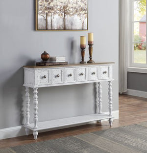KD Rectangular Accent Table w/2 Drawers Table Top Thickness: 18 mm Wooden Side Glide 3/4 Extension Drawer Glide DT French Front<br/><br/><b>Product Features</b><ul><li>KD</li><li>2 Storage Drawers</li><li>Wooden Side Glide</li><li>3/4 Extension Drawer Gli