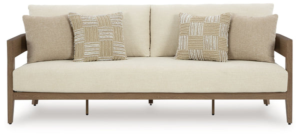  year after year. The gently curved piece features cushions wrapped in Nuvell