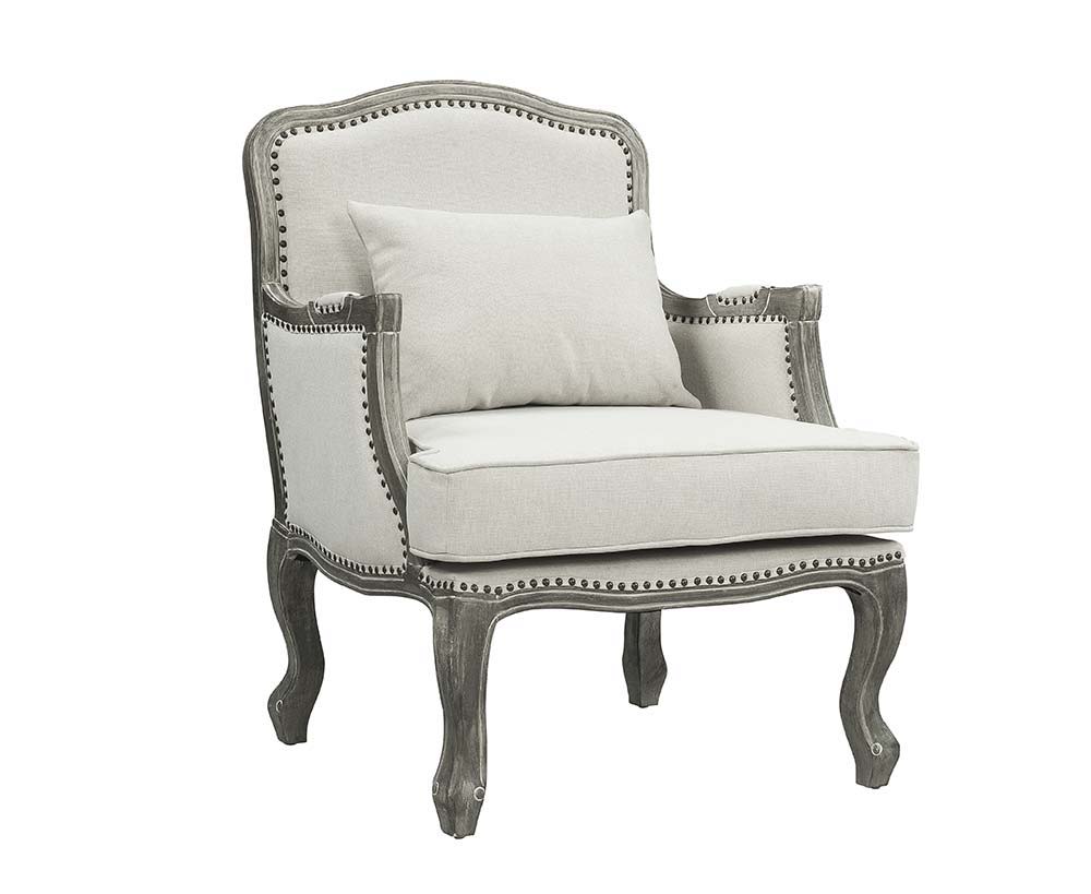 Finely crafted with superb carved details and a lovely natural finish, the Tania sofa flaunts a French cabriole silhouette that perches on graceful cabriole legs and showcases its antique-inspired profile. The nailhead trim accents give this piece a moder