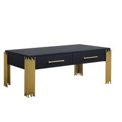 Introducing the Empire Coffee Table, a stylish and functional centerpiece for your living space. Crafted with durable eco-friendly materials and a sleek black finish, this table ensures long-lasting durability while adding a touch of contemporary elegance