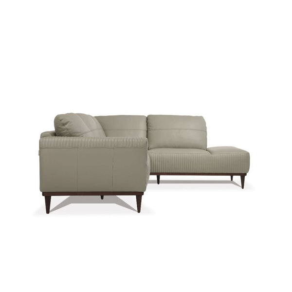 Tampa - Sectional Sofa - Airy Green Leather