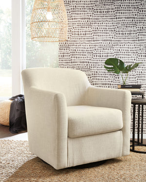  this chair with a 360-degree swivel base brings casually chic style full circle.<br><br><b