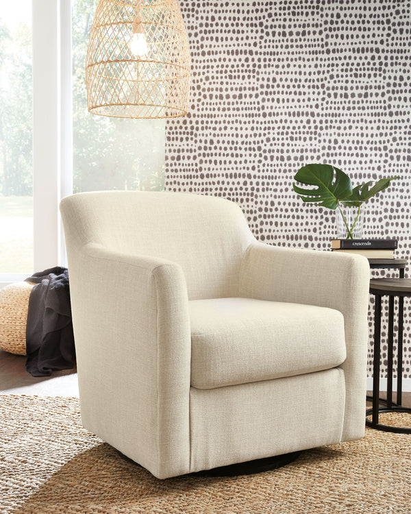  this chair with a 360-degree swivel base brings casually chic style full circle.<br><br><b