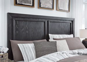 Foyland - Black / Brown - Queen Panel Storage Bed