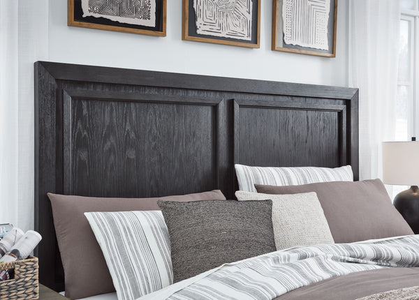 Foyland - Black / Brown - California King Panel Storage Bed
