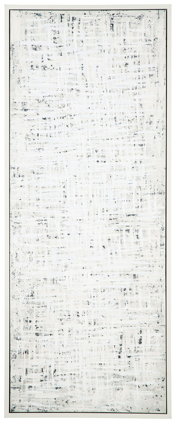 Restrained and refined in design, this wall art offers a new take on neutral. The textural appeal of the abstract piece elevates your decor and creates a curated look worth celebrating. And with four ways to hang it, you have endless options when it comes