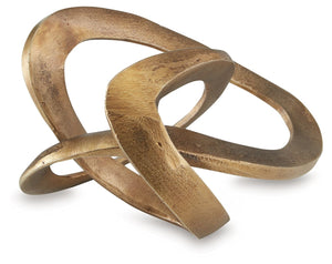 Whatâ€™s the idea behind this contemporary metal sculpture? Thatâ€™s up to you. When it comes to abstract art, itâ€™s all in the interpretation. Bottom lineâ€”itâ€™s so cool to look at from every angle, whether it lives on a mantel, shelf or tabletop.<br/