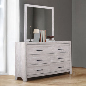 BiscayneÂ  - Dresser & Mirror - Gray