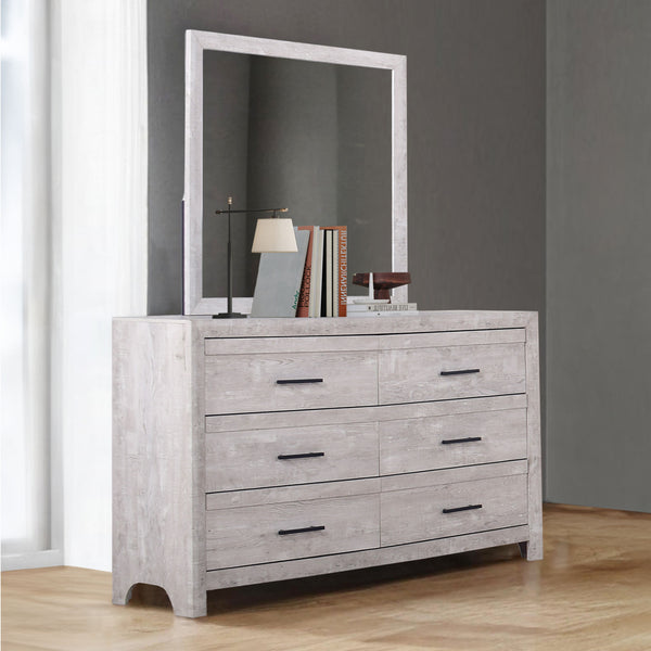 BiscayneÂ  - Dresser & Mirror - Gray