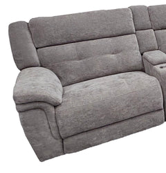 Richland - Power Left Arm Facing Recliner - Bristol Gray