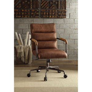 Harith - Executive Office Chair - Retro Brown Top Grain Leather