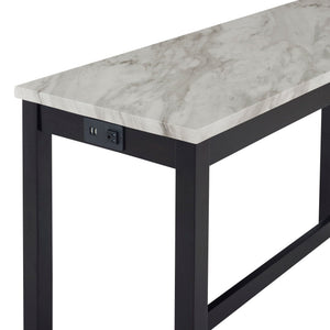 Celeste - 4 Piece Dining Set (Theater Bar Table & 3 Stools) - Black