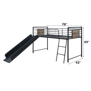 Cordelia - Twin Loft Bed - Antique Oak