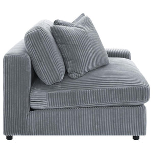 Blaine - Upholstered Armless Chair - Fog