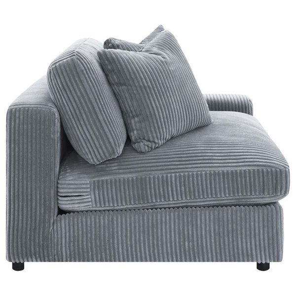 Blaine - Upholstered Armless Chair - Fog