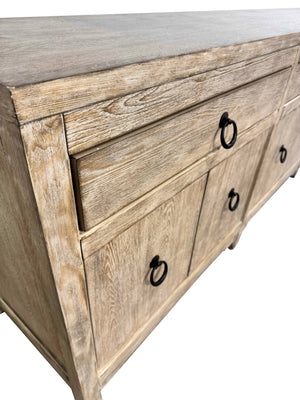  while three smoothly sliding drawers provide easy storage. The felt-lined drawers add elegance while keeping your items s