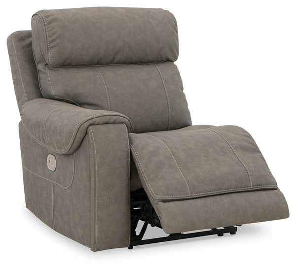 Starbot - Fossil - 5-Piece Power Reclining Sectional With 2 Storage Consoles