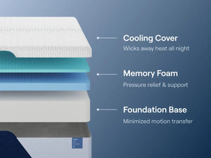 Nectar Classic Memory Foam 5.1 - White - Twin Mattress