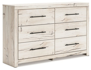 A fresh take on country living, this dresser strikes the perfect balance between farmhouse and contemporary. Its rustic white finish and replicated reclaimed oak grain merge effortlessly with the clean-lined look we love today. Spacious drawers help you k