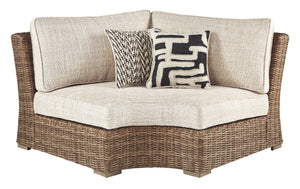  this curved corner chair with cushion elevates the art of alfresco living. Beautiful and durable enough for indoor and outdoor use