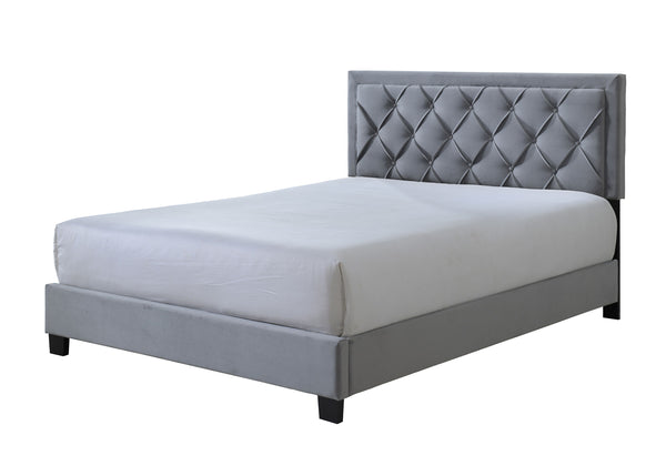 Danzy - Queen Bed - Pearl Silver