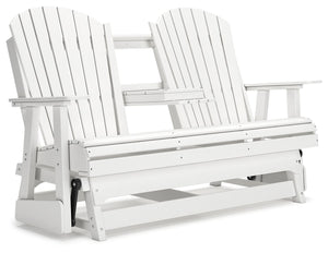 Hyland Wave - White - Glider Loveseat