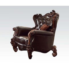 Assembled w/2 Pillows â€¢ Tight Back & Loose Seat Cushion â€¢ Seat Cushion Reversible?? w/Welted Edge â€¢ Button Tufted/Curved Back â€¢ Rolled/Flared Armrest â€¢ Curved Trim: Back/Crown/ Legs: Scrolled/Leaves Ornamental Details & Nailhead Trim<br/><br/><b