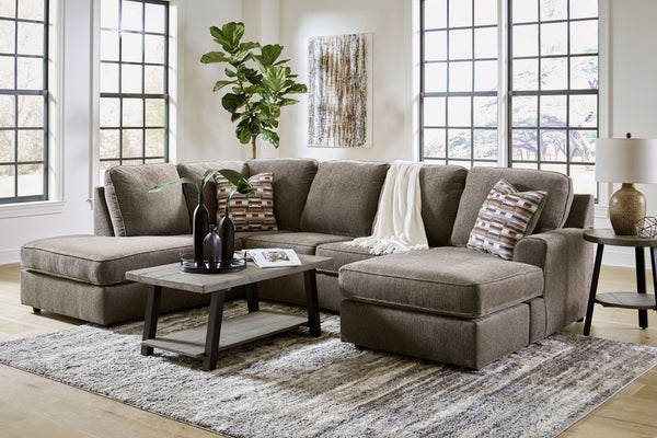 O'Phannon - Putty - Left Arm Facing Corner Chaise 2 Pc Sectional