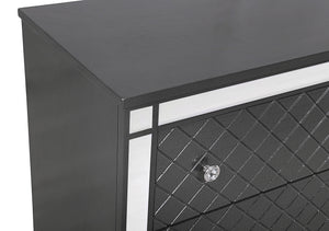 Refino - King 4 Piece Bedroom Set - Gunmetal