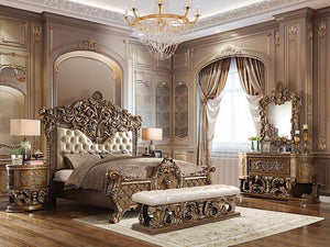 Constantine - Server - Brown & Gold Finish