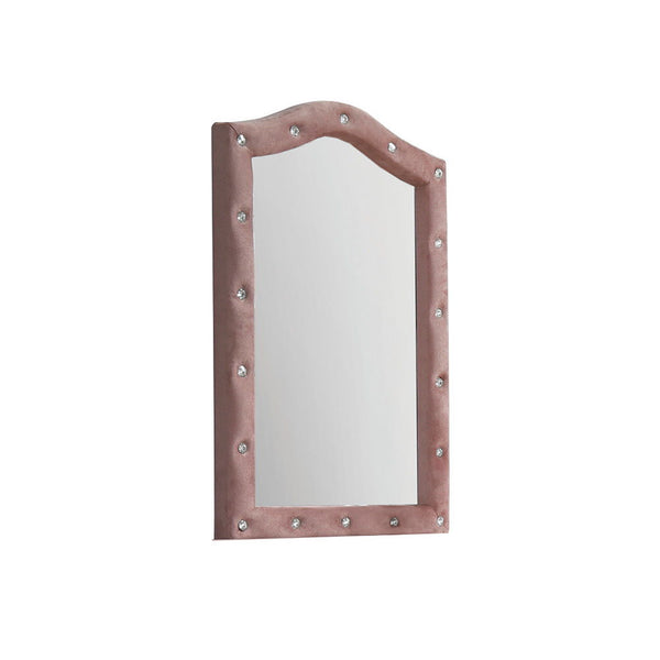  NOT Beveled Edge) Shape: Arched Orientation: Portrait (Vertical) Fully Padded Trim: Crystal like Button Tufted
