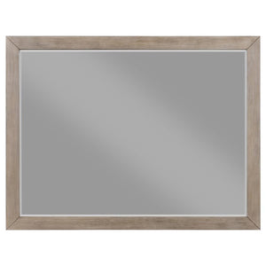  complements any decor while adding a touch of organic warmth. This mirror is perfectly sized to sit atop a dresser