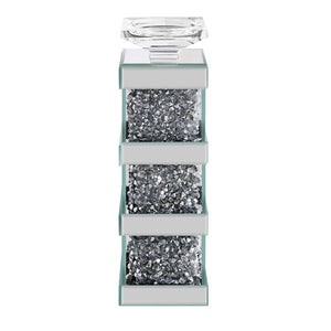  this piece will bring sophistication to your home with its mirrors and faux gem inlay. This gleaming piece comes in two different sizes to choose the one that 