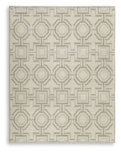 Define a space in a beautiful way with this magnificent rug. Its gorgeous geometric design in gray and ivory infuses a modern sensibility that simply suits your style without being overwhelming. Plus the rug-'s plush pile feels fantastic underfoot.<br/><b