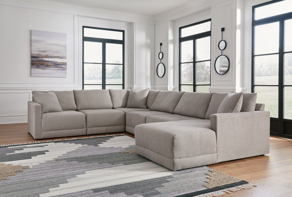 Katany - Shadow - Right Arm Facing Corner Chaise 6 Pc Sectional