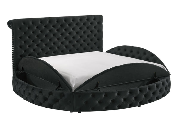  blending opulence with innovative design. Its unique round form challenges traditional bedroom aesthetics