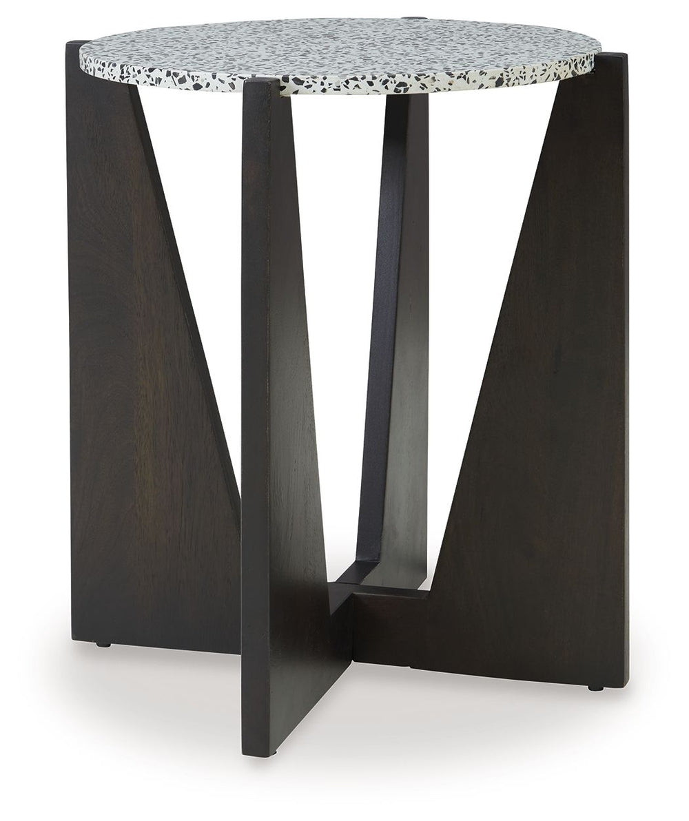 Give your contemporary living room a fashionably functional upgrade. This accent table is a stylish seat companion, keeping morning coffee and weekend cocktails within easy reach as you lounge. Whether your space is all neutral or bright with pops of colo
