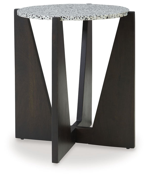 Give your contemporary living room a fashionably functional upgrade. This accent table is a stylish seat companion, keeping morning coffee and weekend cocktails within easy reach as you lounge. Whether your space is all neutral or bright with pops of colo
