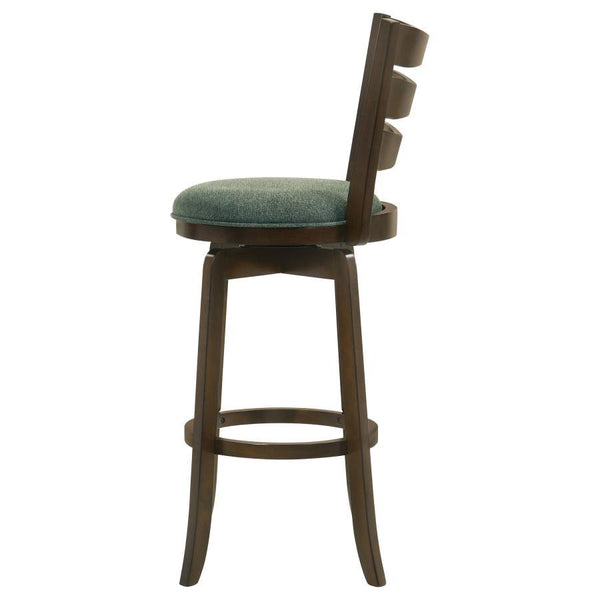 Murphy - Wood Pub Height Swivel Bar Chair - Hunter Green