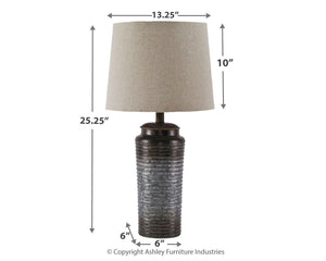 Norbert - Gray - Metal Table Lamp (Set of 2)
