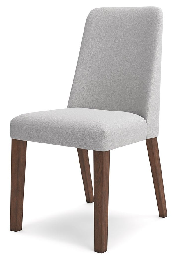 Lyncott - Light Gray / Brown - Dining Uph Side Chair (Set of 2)