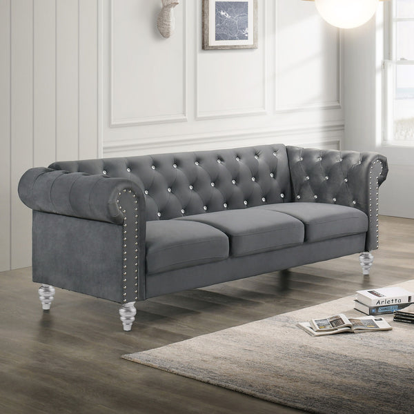 Emma Crystal - Sofa - Gray
