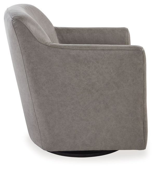 Bradney - Fossil - Swivel Accent Chair