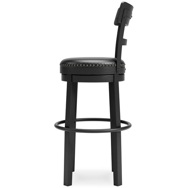 Valebeck - Black - Tall UPH Swivel Barstool