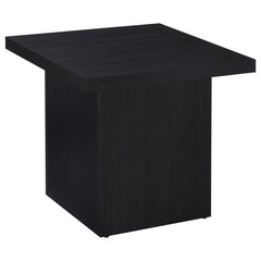 This sleek side table brings modern simplicity to your living room, effortlessly blending function and style. With a square silhouette, this accent table provides a stable surface for dÃ©cor or essentials. Its scratch-resistant and eco-friendly laminate v