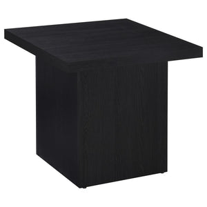 This sleek side table brings modern simplicity to your living room, effortlessly blending function and style. With a square silhouette, this accent table provides a stable surface for dÃ©cor or essentials. Its scratch-resistant and eco-friendly laminate v