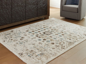  this rug brings a pop of pattern underfoot. Simply soothing shades of ivory