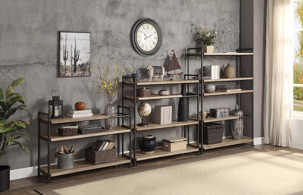 Brantley - Bookshelf - Oak & Sandy Black Finish - 32"