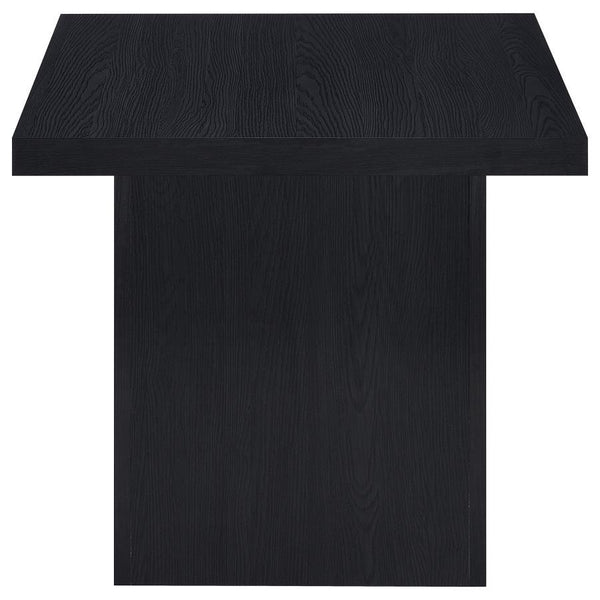 Max - Square Engineered Laminate End Side Table - Black