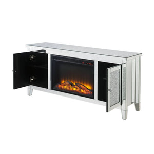  with Faux Diamonds Inlay (B) Orientation: Free Standing Storage: 2 Doors (Inside each door 2 Compartments